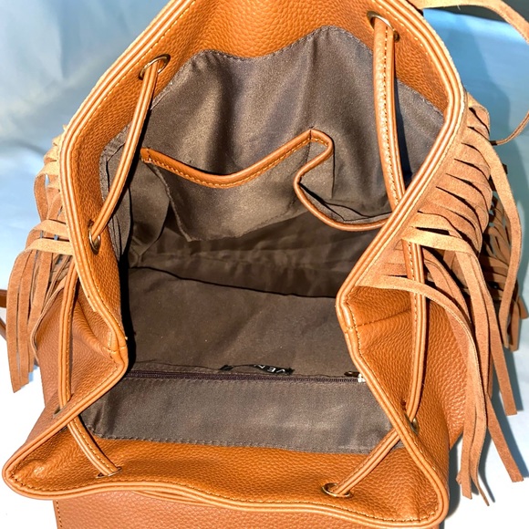 VENUS Leopard Backpack Tassels Purse Animal Print - Picture 15 of 17